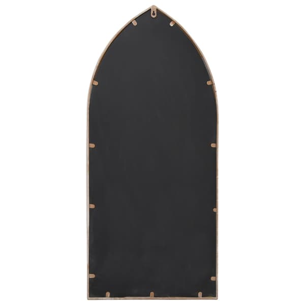 vidaXL Trädgårdsspegel, Sand, 100x45 cm, Järn