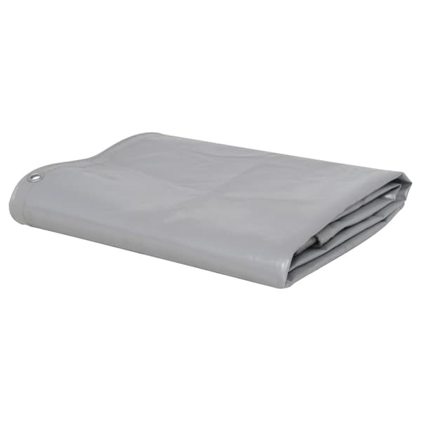 vidaXL Pressu 650 g/m², 3,5 x 5 m, harmaa