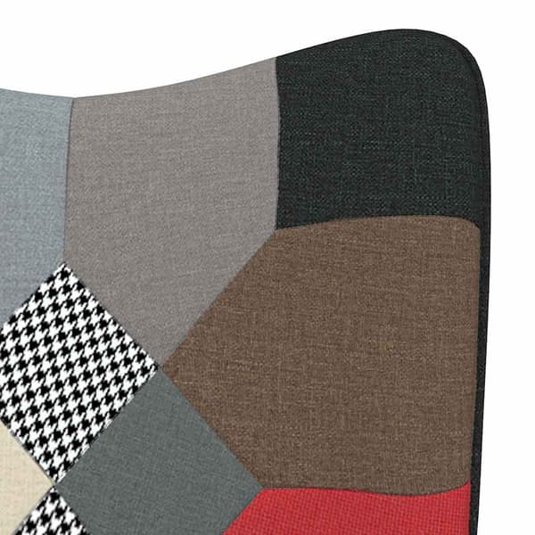 vidaXL patchwork gyngestol betrukket med stof