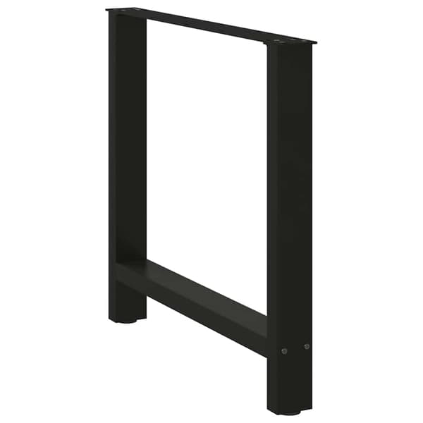 vidaXL sofabordsben sort 2 stk. 70x(72-73) cm stål