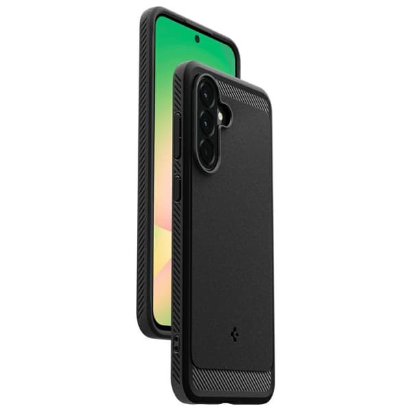 Spigen Rugged Armor-cover til Samsung Galaxy A56 5G, sort