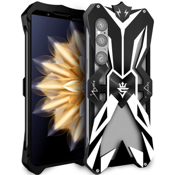 Pansret cover til Sony Xperia 1 VI, aluminiumslegering, sort