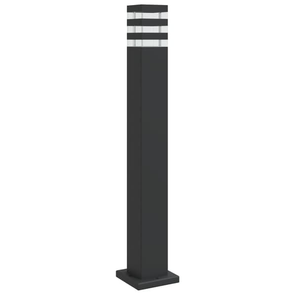vidaXL udendørs gulvlampe sort 80 cm aluminium