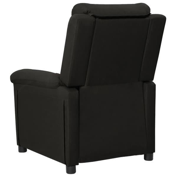 vidaXL elektrisk massagestol, sort, stof