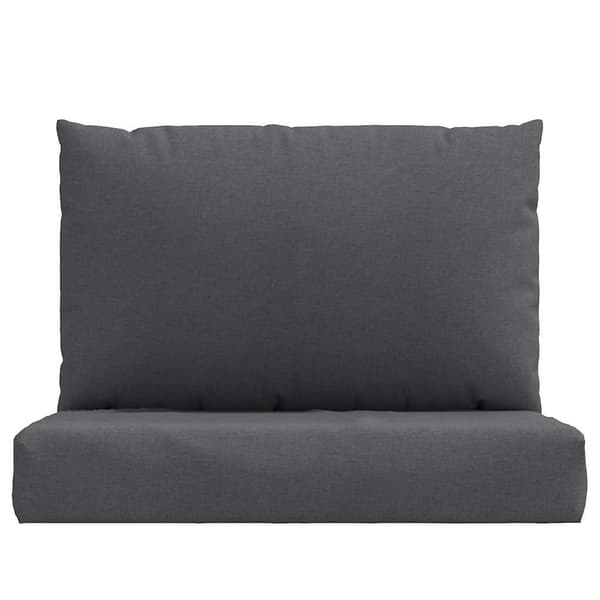 vidaXL Pallsoffkuddar, 2 st, Antracitmelerad, Tyg