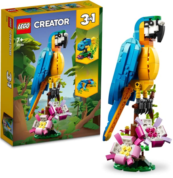 LEGO Creator Eksotisk papegøje 253-delt sæt (31136)
