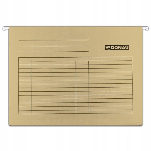DONAU hängmapp, A4, 230 g/m², brun