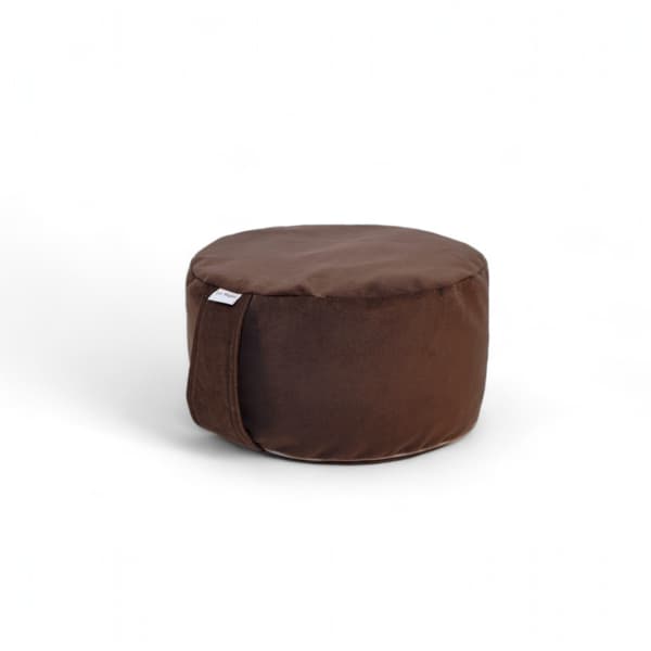 Meditationskudde, zafu med bovete - brun