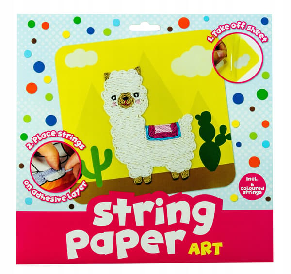 LAMA snormaleri - papirsnorkunst, 6 farver snor