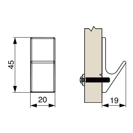 seinäteline matto kromi XV01