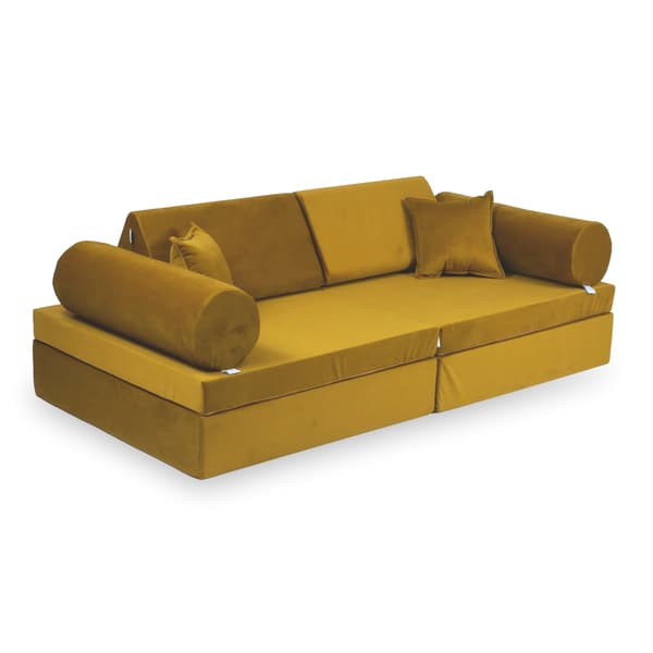 Montessori Premium fløjlsguld legesofa