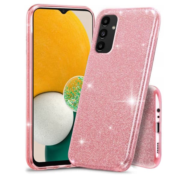 Glitteretui til Samsung Galaxy A04S / A13 5G, Lyserød