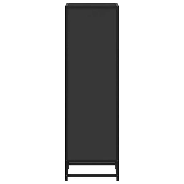 vidaXL bogreol, sort, 33,5x33x107,5 cm
