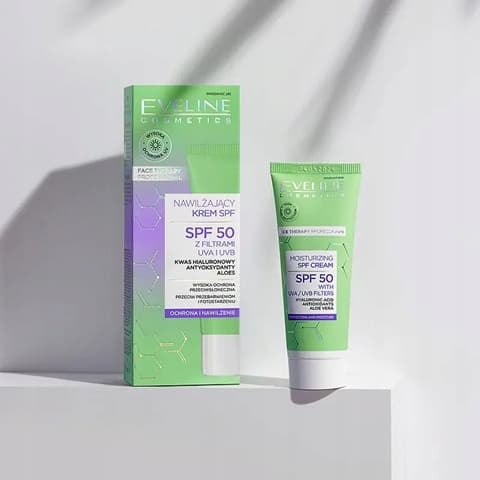Eveline Face Therapy återfuktande ansiktskräm SPF 50, 30 ml