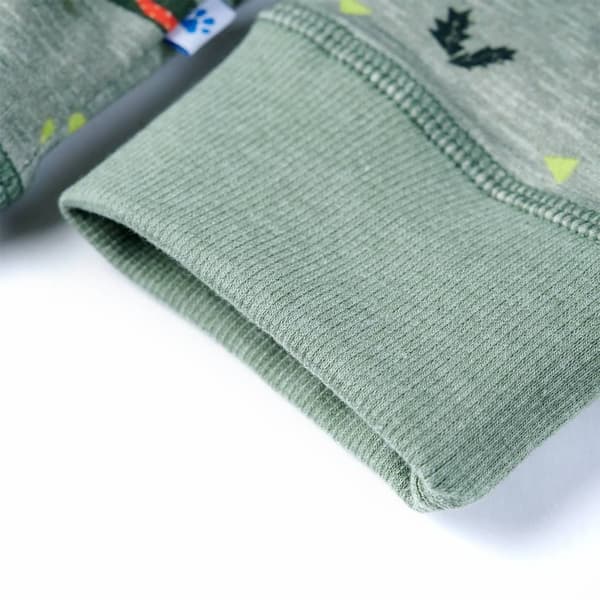 Børnesweatshirt, lys khaki melange, 116