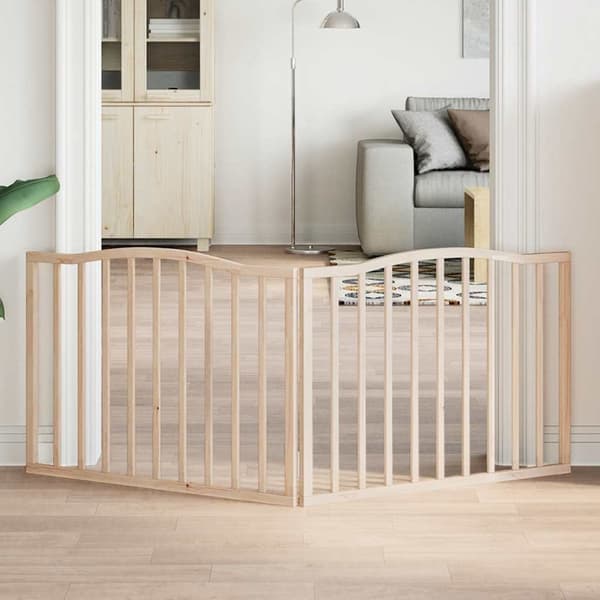 vidaXL foldbart sikkerhedsgitter til hunde, 2 paneler, 160 cm