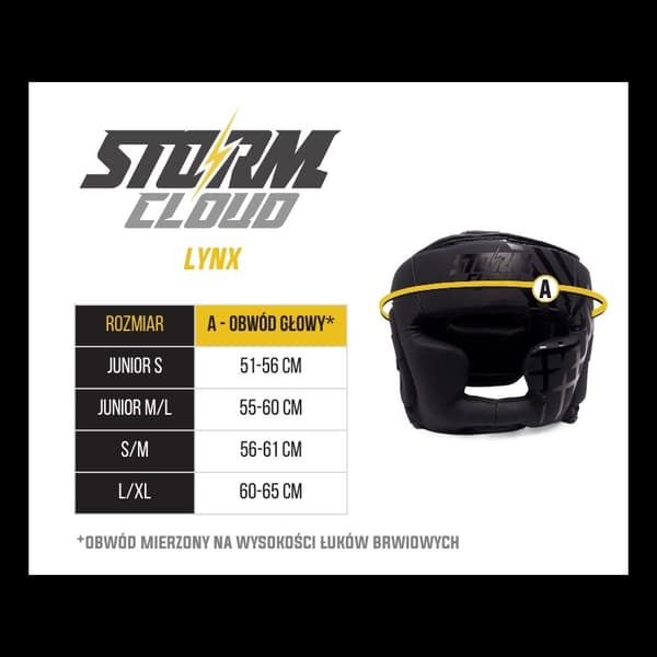 Stormcloud Lynx Boksehjelm Sort L/XL