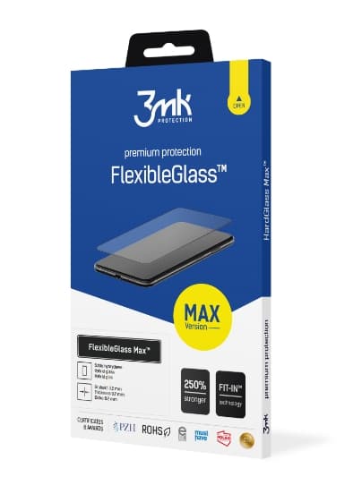 3MK FlexibleGlass Max Hybrid Glass til iPhone 13 Pro Max, sort ramme