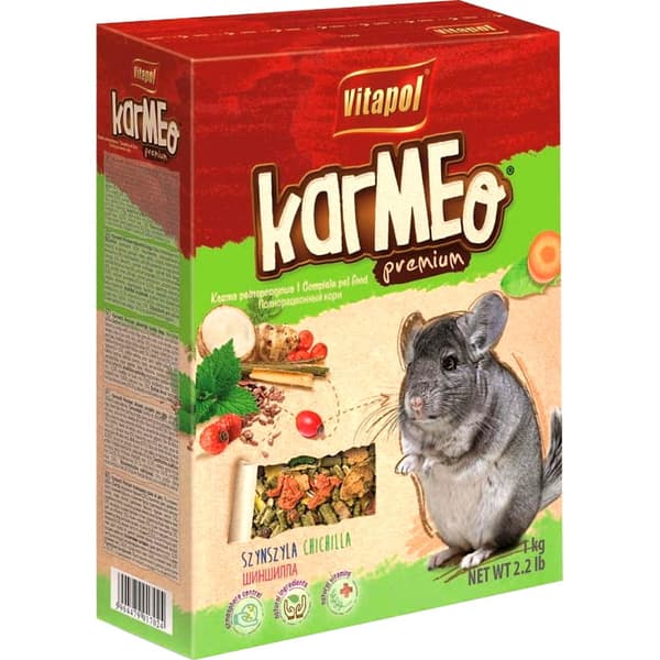 Chinchillafoder, komplet Vitapol Karmeo Premium 1 kg