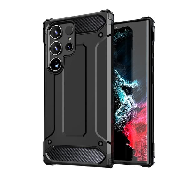 Samsung Galaxy S25 Edge Hybrid Armor Cover - Sort