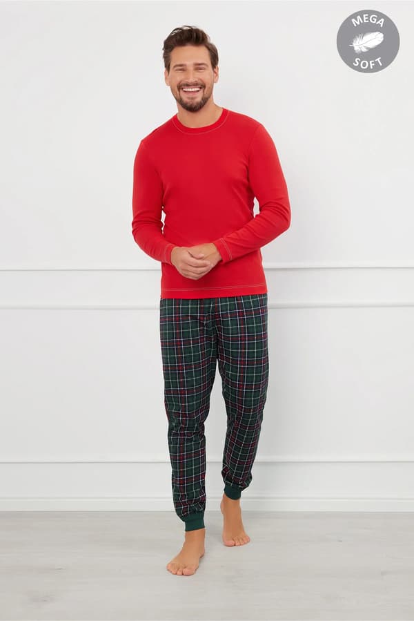 Fogo herrpyjamas långärmad, långbyxor L