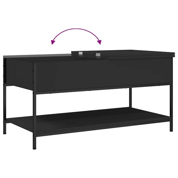 vidaXL sofabord, sort, 100x50x50 cm
