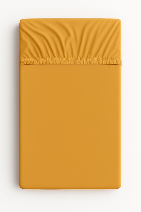 Bomuldslagen til tremmeseng 120x60 cm - sennep