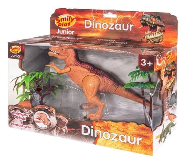 Dinosaurus valolla ja äänellä