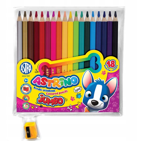 ASTRINO PYÖREÄT JUMBO-VÄRIKYNÄT 18 VÄRIÄ