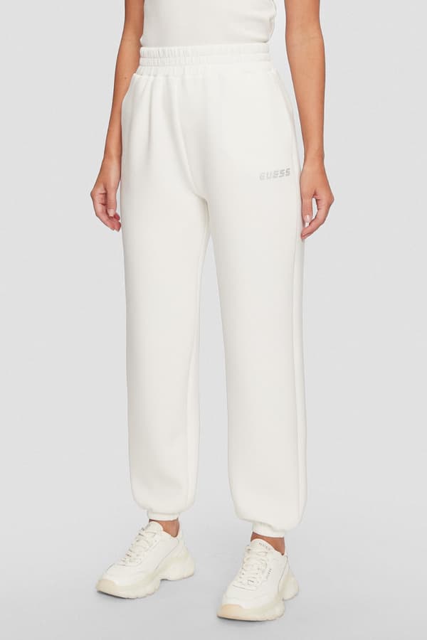 Guess Cecilia Scuba Ecru Dame Joggingbukser M