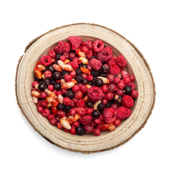 Frysetørret frugtblanding 100 g