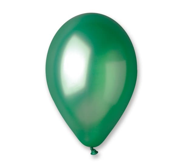Metallisk ballong 11 Gemar Grön