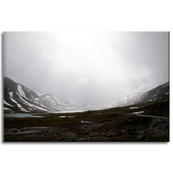 Lærredstryk Naturdal Bjerge 60x40 cm
