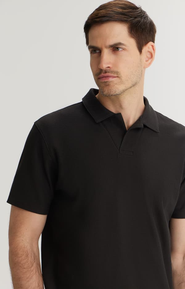 Sort polo XL