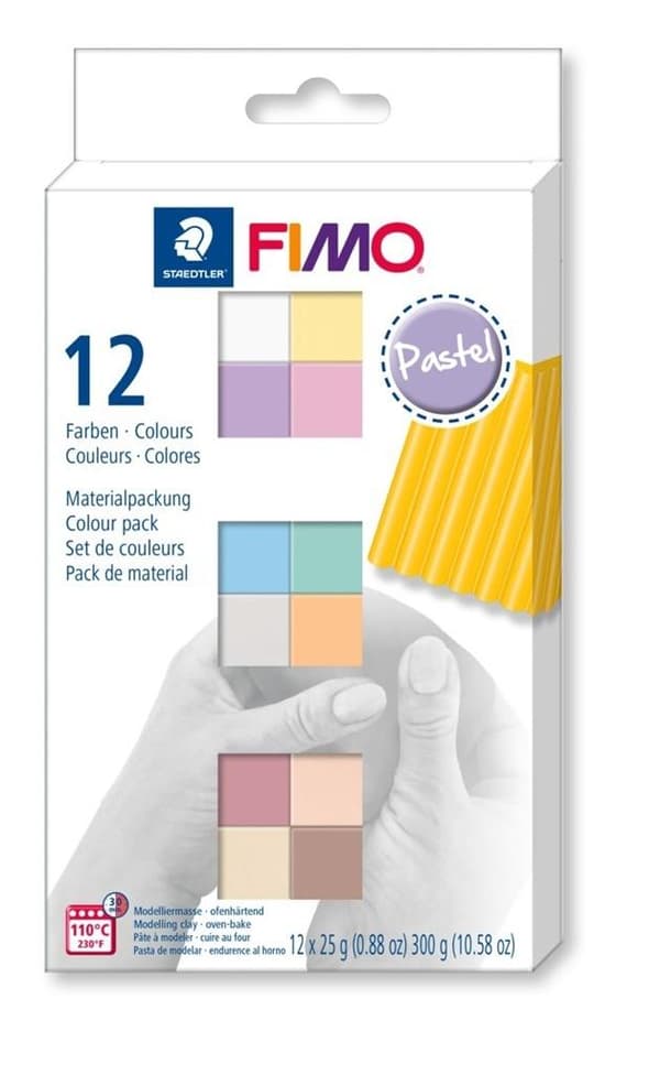 Fimo Soft 12x25g Pastelfarver