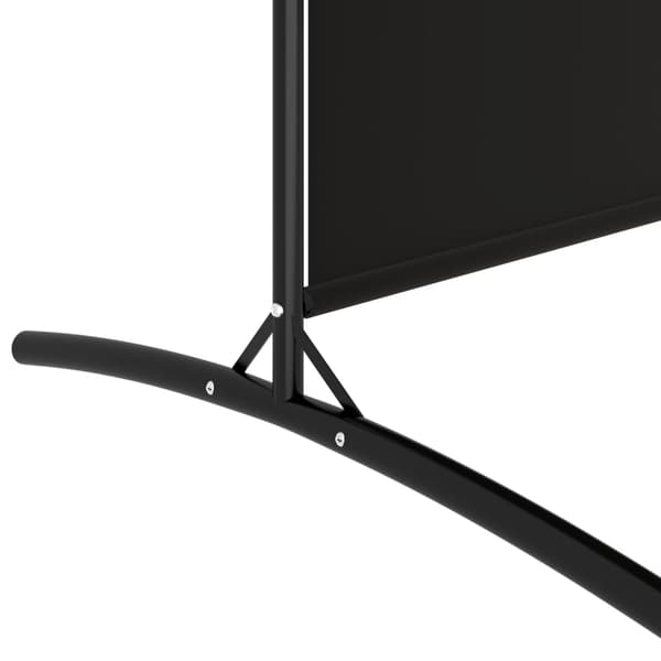 vidaXL 3-panels rumdeler, sort, 525x180 cm, stof