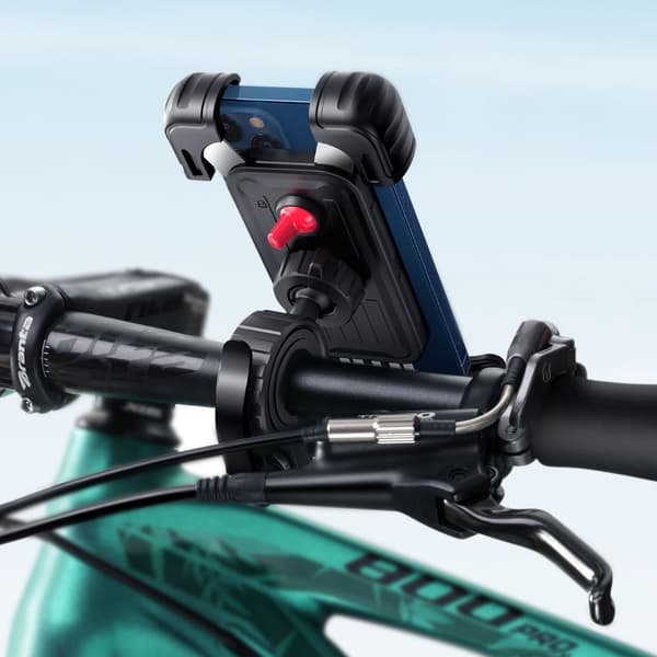 Telefonholder til cykel, motorcykel, styr, universal sort