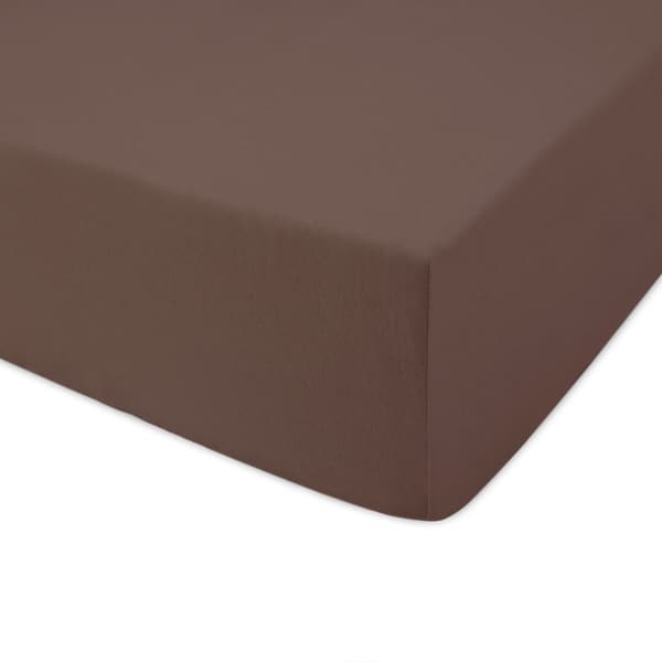 Stræklagen 120x200 elastisk JERSEY 100% BOMULD chokolade