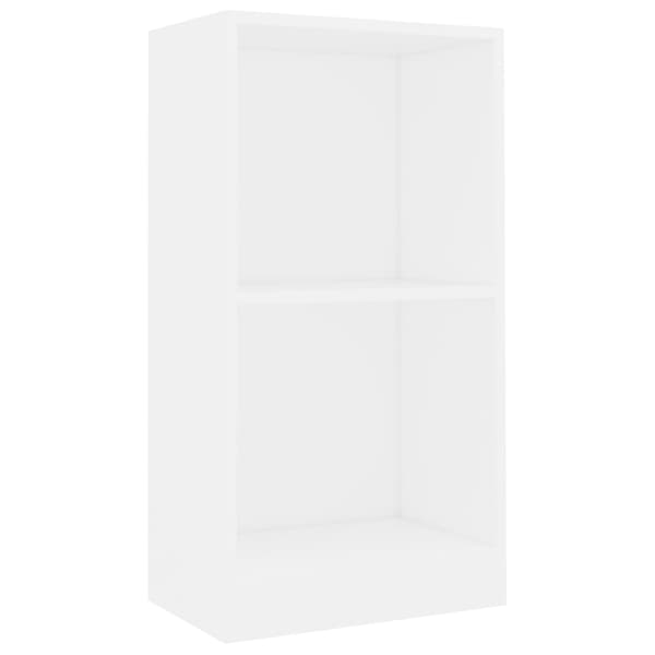 vidaXL bogreol hvid 40 x 24 x 75 cm spånplade