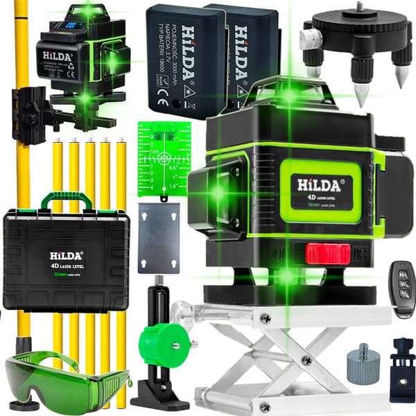 360° PLANLASER HILDA 4D KRYSSLASERSTÅNG 420 CM