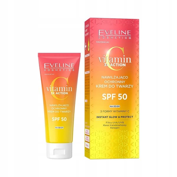 Eveline Vitamin C 3x Action ansiktskräm SPF 50 för dagen 30 ml