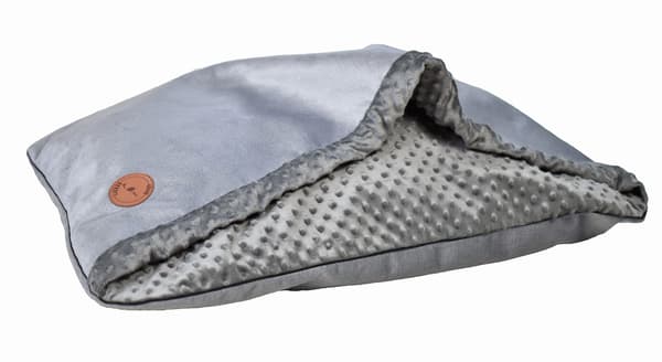 Mink NEL silver sammet + grafit minky 100cm x 80cm