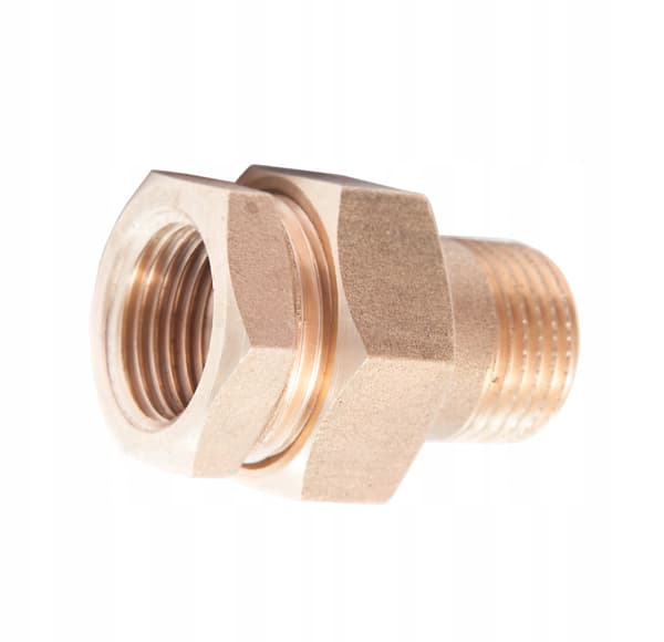 Lige messingskrueforbindelse, O-ringstætning, 1/2” GZ/GW, producent SIZER