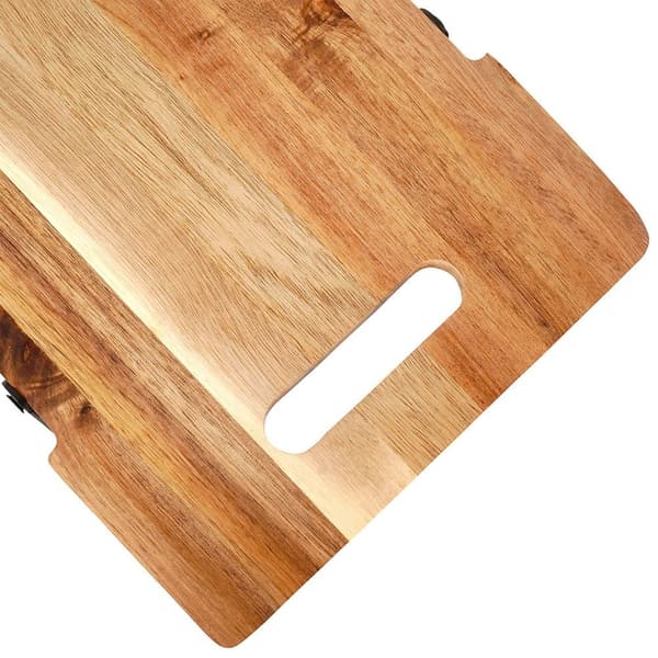 Træbakke til servering med ben 67,5x19,5x7,5 cm