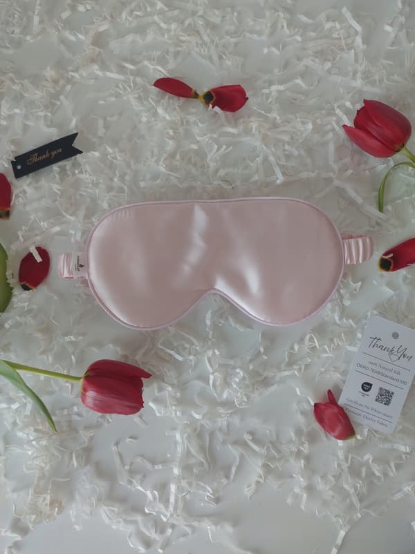 Mulberry 6A Rosa Universal Sidenögonmask
