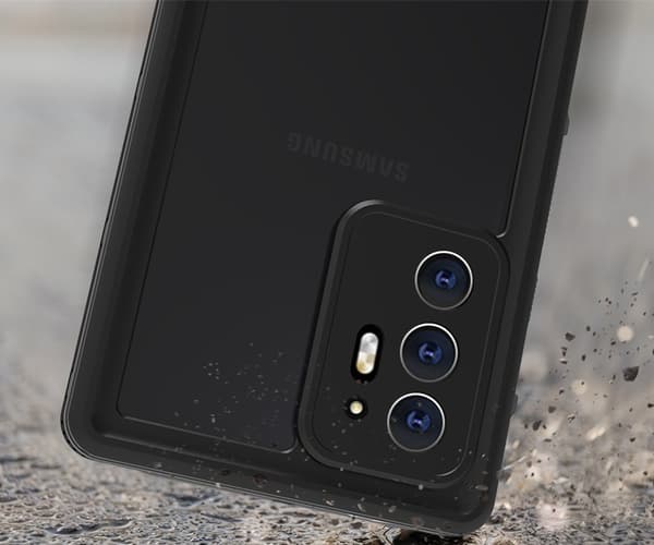 IP68 Vandtæt Etui til Samsung Galaxy Note 20 Ultra, Redpepper, Sort