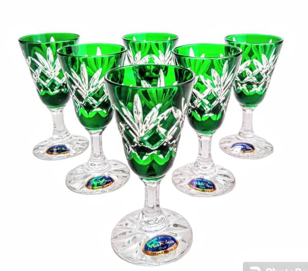 Smaragdkrystal vodkaglas 40 ml Ananas