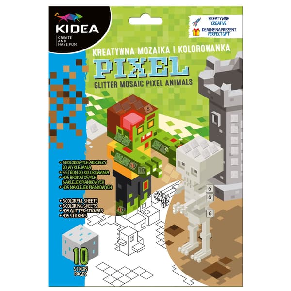 MOSAIK OG FARVEBOG PIXEL KIDEA 8781
