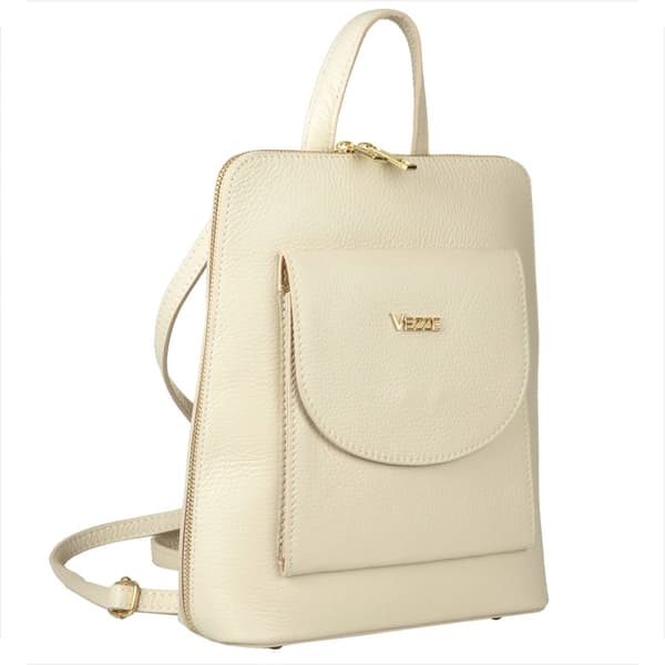 Rygsæk naturlæder Vezze lys beige