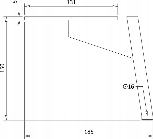 Møbelben til sovesofa sort MAT loft H150 holdbar SL030